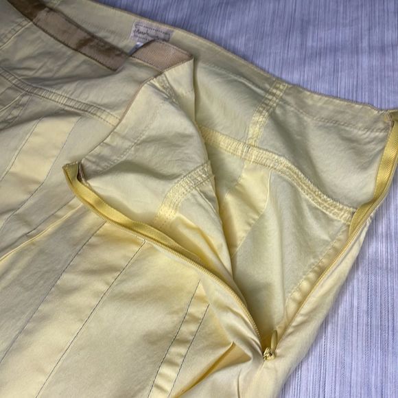 NEESH by DAR pale yellow drop waist skirt with unusual pleats - Picture 9 of 13